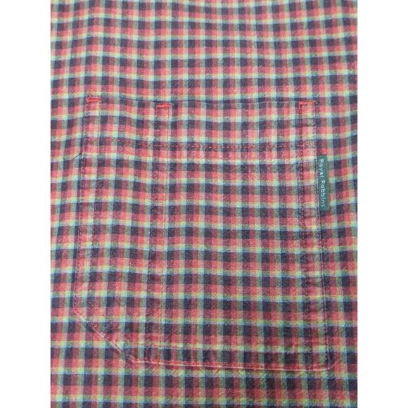 VTG Royal Robbins Mens M Plaid Button Shirt 100 Cotton Made In Hong Kong - Picture 5 of 14